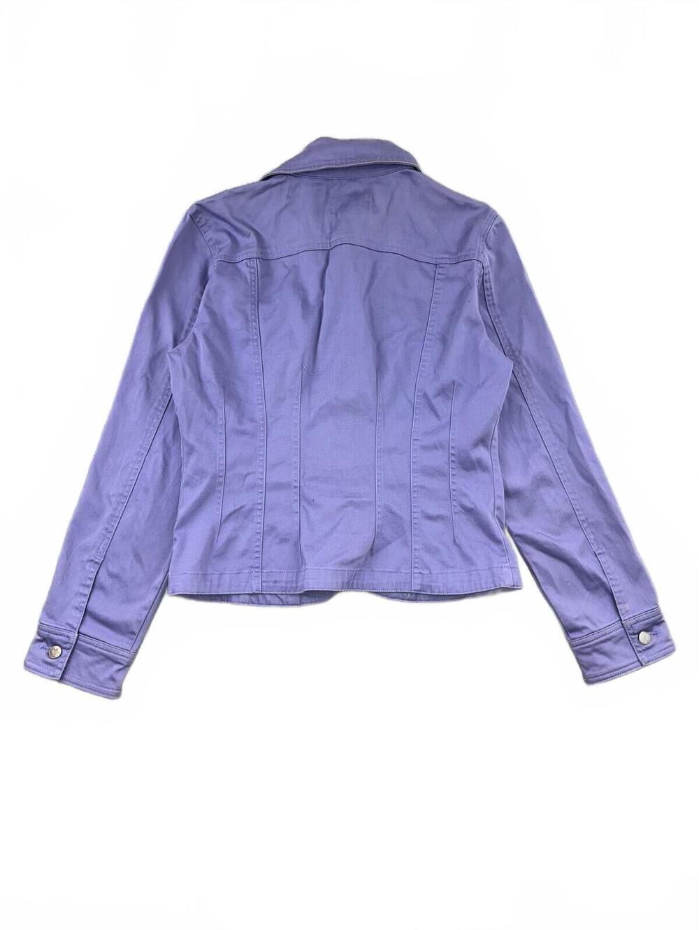 Live a Little Purple Fitted Button Front Jacket Y2K Fairycore Vintage Inspired - Picture 3 of 8